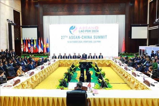 Hội nghị cấp cao ASEAN - Trung Quốc lần thứ 27. Ảnh: Dương Giang/TTXVN