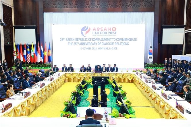Hội nghị cấp cao ASEAN-Hàn Quốc lần thứ 25. Ảnh: Dương Giang/TTXVN