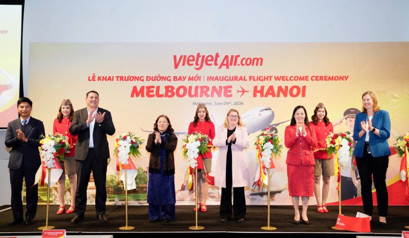 Vietjet khai trương đường bay kết nối Melbourne - Hà Nội