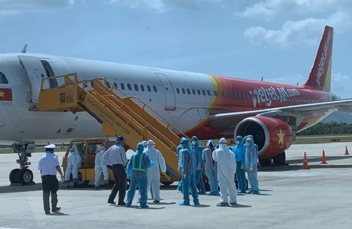 Vietjet sẽ đưa nhóm khách Hàn Quốc về nước trong đêm nay. Ảnh: VNF