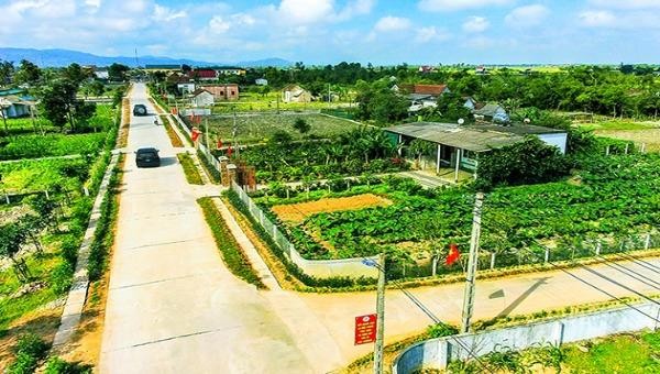 Khu dân cư kiểu mẫu Nam Trà, xã Hương Trà, huyện Hương Khê, tỉnh Hà Tĩnh. Ảnh minh họa: TCNN