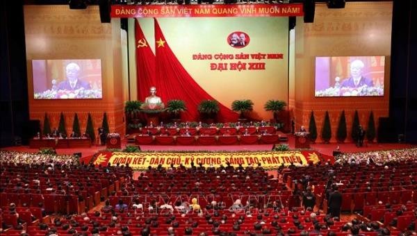 Tổng Bí thư, Chủ tịch nước Nguyễn Phú Trọng phát biểu bế mạc Đại hội đại biểu toàn quốc lần thứ XIII của Đảng.