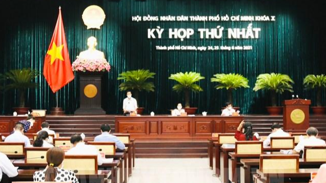 Phiene khai mạc Kỳ họp thứ Nhất HĐND TP HCM khóa X.