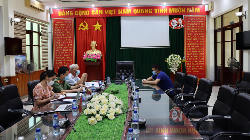 B.K.T làm việc với cơ quan chức năng.