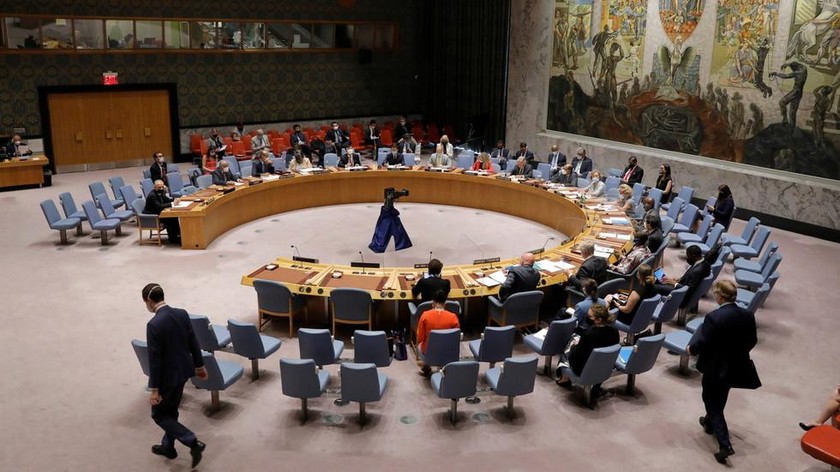 Phiên họp của UNSC tại New York ngày 16/8/2021. Ảnh: Reuters
