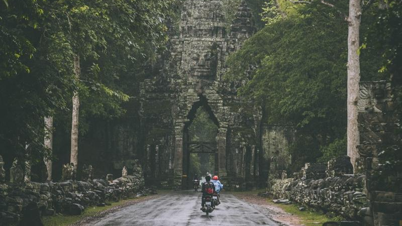 Công viên khảo cổ học Angkor ở Siem Reap, Campuchia. Ảnh: Tân Hoa xã (chụp ngày 24/5/2021)