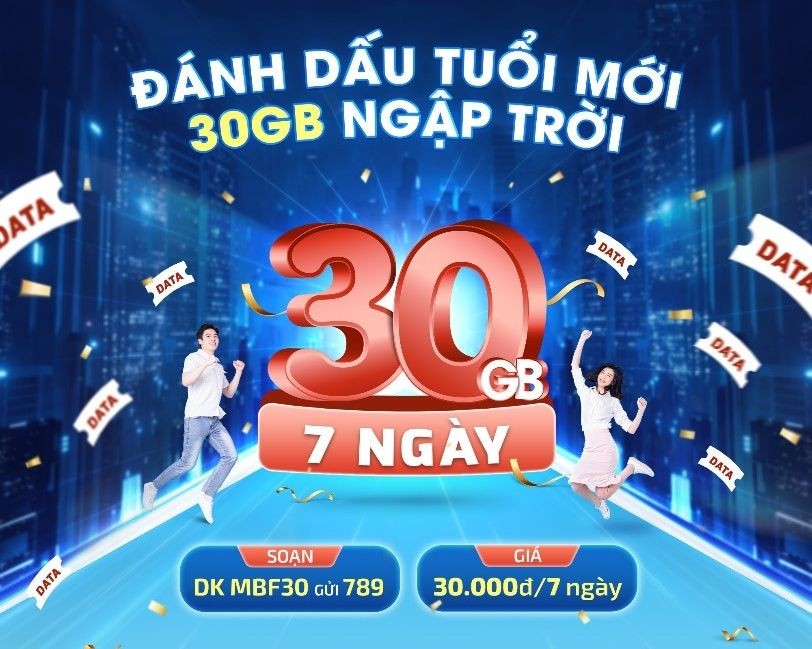 MobiFone 'chơi lớn' ưu đãi 30Gb tri ân khách hàng mừng sinh nhật 30 năm