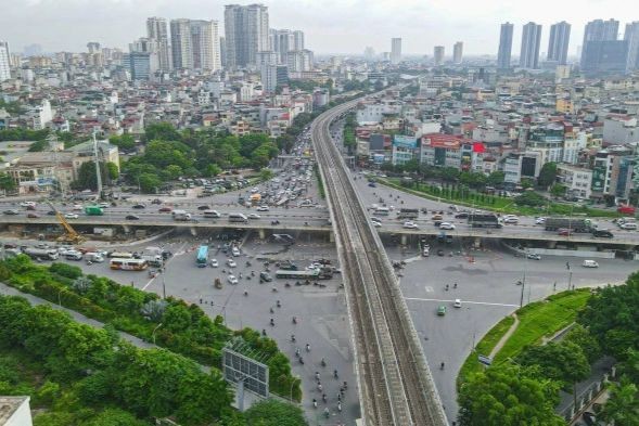 Tổ chức lại giao thông nút giao Mai Dịch. (Nguồn ảnh: hanoi.gov.vn)