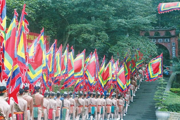 Tín ngưỡng thờ cúng Hùng Vương đã trở thành truyền thống của dân tộc Việt Nam. (Ảnh: Phương Thanh)