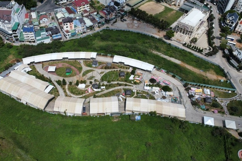 Một góc dự án Khu Công viên văn hóa & Đô thị TP Đà Lạt. (Ảnh: Mai Long) 