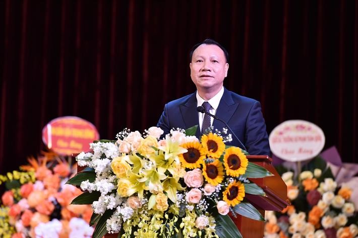 PGS.TS Nguyễn Đức Sơn phát biểu nhận nhiệm vụ Hiệu trưởng Trường Đại học Sư phạm Hà Nội