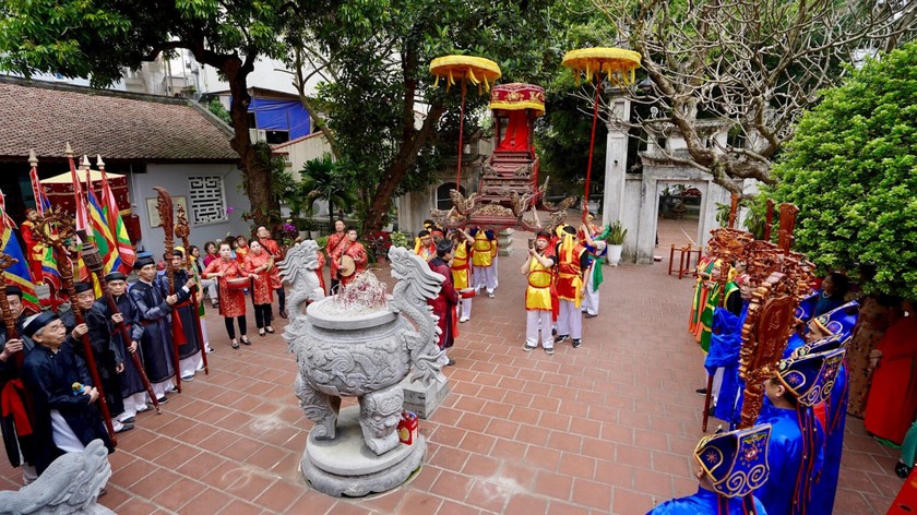 Hội thề Trung Hiếu có nhiều nghi lễ độc đáo. (Ảnh: Đinh Thuận)