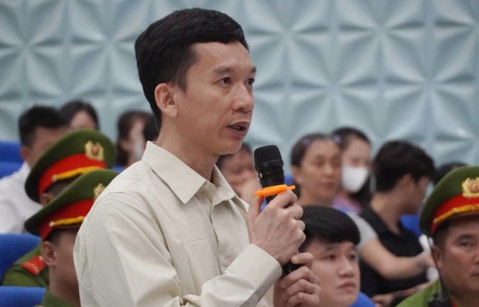 Bị cáo Châu tại phiên xử. (Ảnh: Lương Hổ)