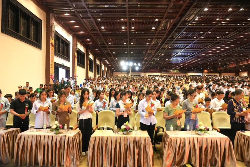 Pháp hội Vu Lan báo hiếu năm 2024 với chủ đề &quot;Đạo hiếu và Dân tộc&quot; được tổ chức tại chùa Bái Đính, Ninh Bình ngày 11/8 vừa qua.