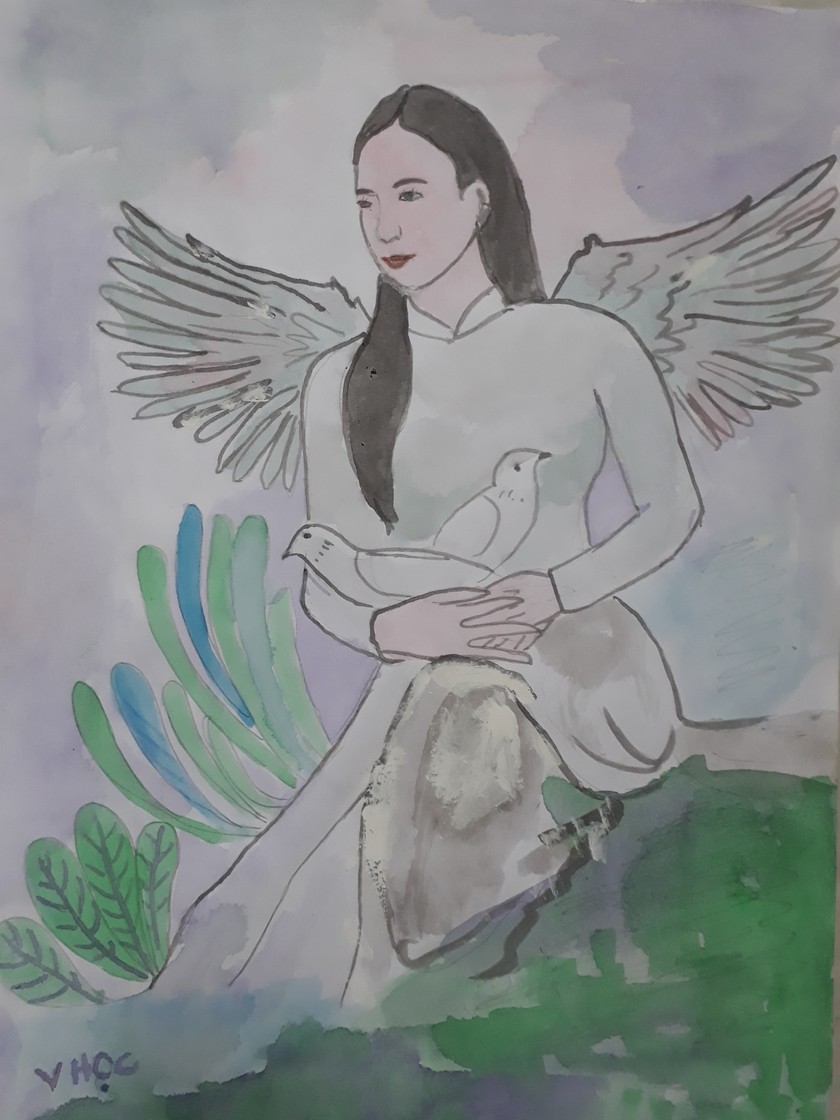 Tranh minh họa của Văn Học