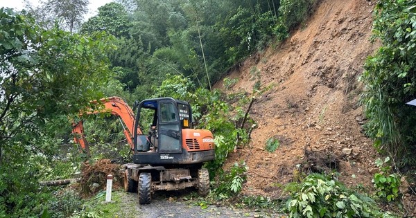 Sạt lở đất tại Cao Bằng khiến việc cứu hộ cứu nạn gặp nhiều khó khăn (Ảnh: Báo Cao Bằng).