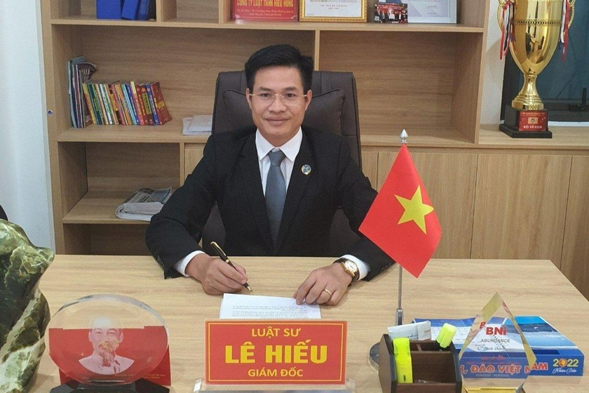 Luật sư Lê Hiếu. 