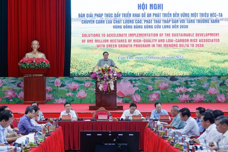 Thủ tướng yêu cầu phân công cụ thể trách nhiệm của các bộ, ngành, các địa phương với phương châm &quot;rõ người, rõ việc, rõ trách nhiệm, rõ tiến độ, rõ sản phẩm, rõ kết quả - Ảnh: VGP/Nhật Bắc