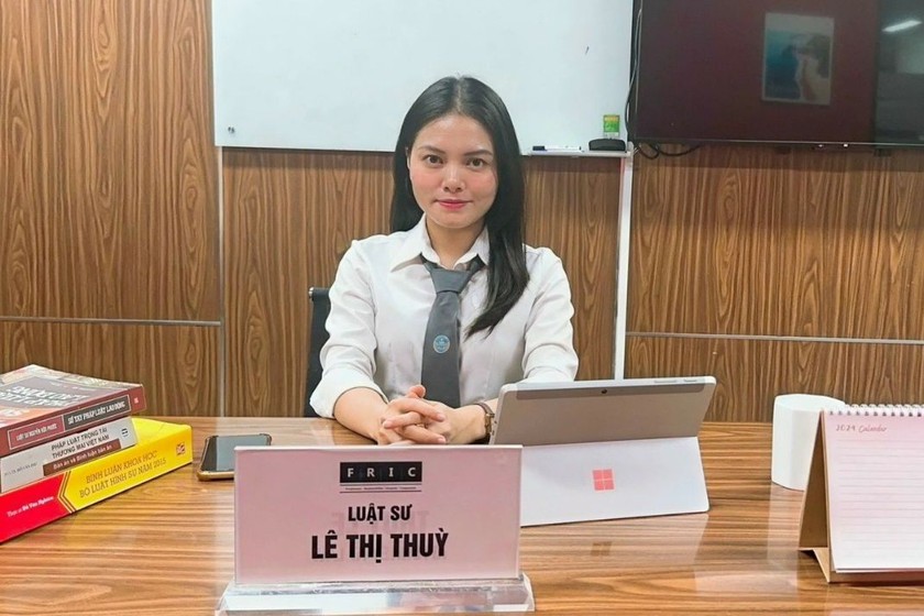 Luật sư Lê Thị Thùy. 