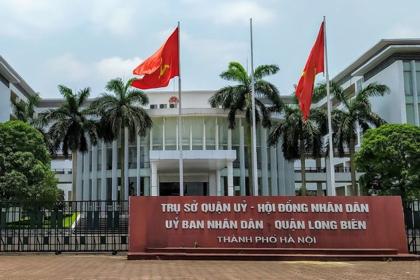 UBND quận Long Biên. (Ảnh: Nguyễn Tuấn)