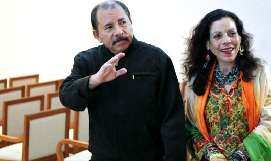 Vợ chồng ông Daniel Ortega.