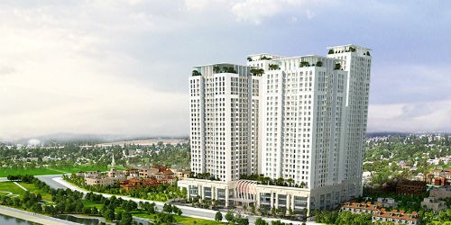 Phối cảnh dự án Home City 177 Trung Kính do Văn Phú Invest làm chủ đầu tư đang triển khai trong quý IV/2014