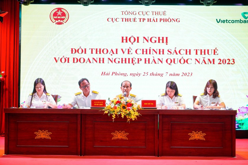 Cục Thuế TP Hải Phòng đối thoại về chính sách thuế với doanh nghiệp Hàn Quốc.