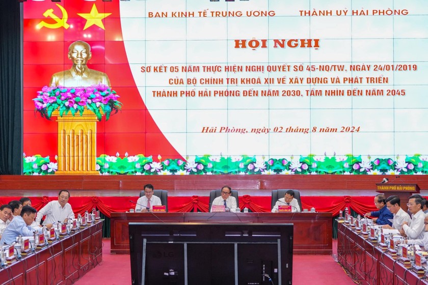 Ban Kinh tế Trung ương phối hợp Thành uỷ Hải Phòng tổ chức Hội nghị sơ kết 05 năm thực hiện Nghị quyết số 45 của Bộ Chính trị.