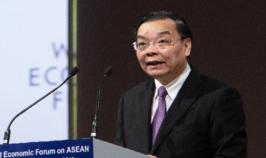 Bộ trưởng Khoa học và Công nghệ Chu Ngọc Anh phát biểu khai mạc Diễn đàn mở với chủ đề "ASEAN 4.0 cho tất cả?"