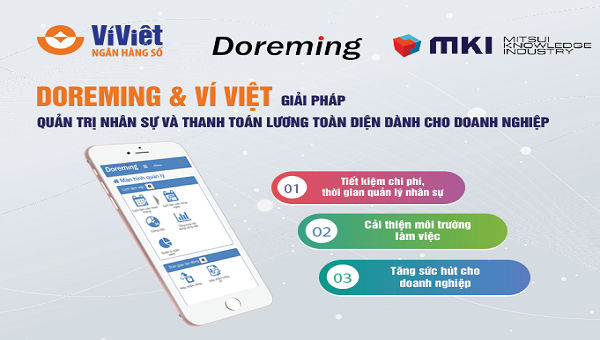 Giải pháp quản trị nhân sự và thanh toán lương trên ứng dụng Ví Việt vừa được ra mắt.