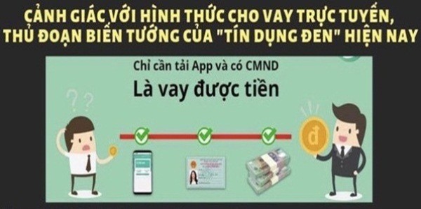 Theo Bộ Công an, đây là hoạt động “tín dụng đen” sử dụng công nghệ cao, ẩn dưới dạng cho vay trực tuyến, với lãi suất rất cao, tiềm ẩn nhiều rủi ro cho cả người vay và người cho vay. 