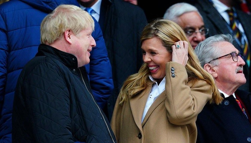 Thủ tướng Boris Johnson và bà Carrie Symonds.