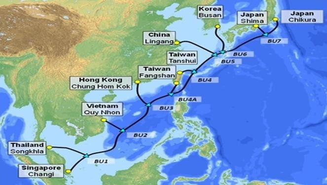 Tuyến cáp quang biển mới SJC2 sẽ kết nối Việt Nam với các quốc gia trong khu vực chấu Á - Thái Bình Dương, tăng thêm đáng kể dung lượng đường truyền Internet từ Việt Nam đi quốc tế.