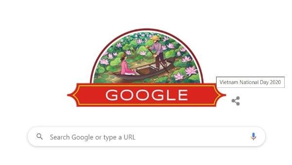 Hình ảnh Google Doodle trong ngày Quốc khánh 2/9/2020.