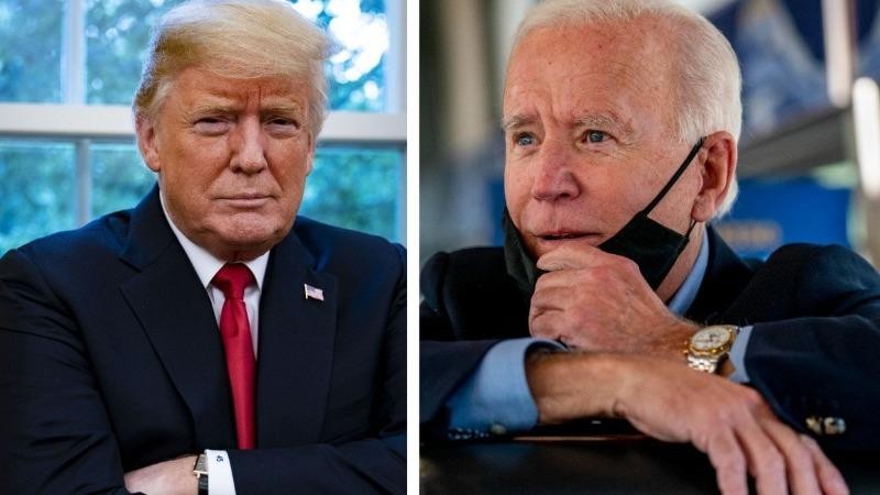 Ông Donald Trump và ông Joe Biden. Ảnh: SCMP Archives