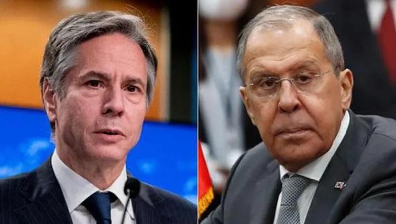 Ngoại trưởng Hoa Kỳ Antony Blinken và Ngoại trưởng Nga Sergei Lavrov.