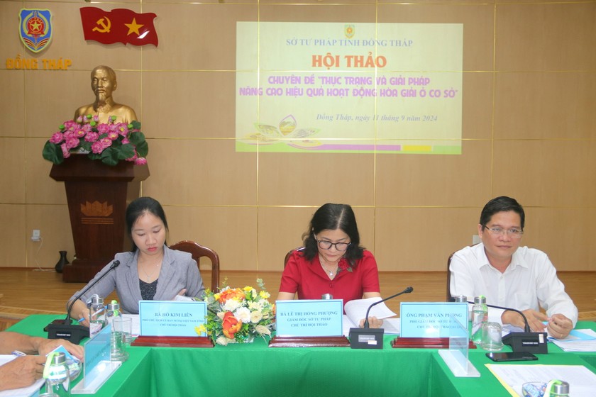 Các đồng chí chủ trì Hội thảo