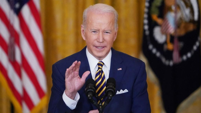 Tổng thống Mỹ Joe Biden phát biểu tại Nhà Trắng hôm 19/1. Ảnh: AFP.