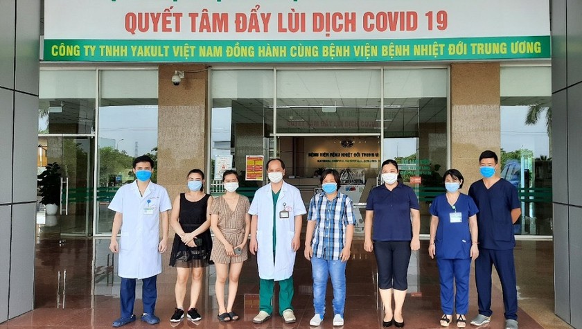 Hôm nay (2/7), có thêm 4 bệnh nhân mắc Covid-19 được công bố khỏi bệnh. Ảnh: BV Bệnh Nhiệt đới Trung ương