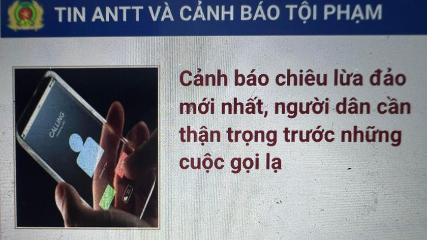 Cảnh báo việc giả mạo cơ quan công an yêu cầu cung cấp tài khoản định danh điện tử 