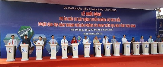 Thủ tướng Nguyễn Xuân Phúc dự Lễ khởi công đường bộ ven biển Hải Phòng - Thái Bình