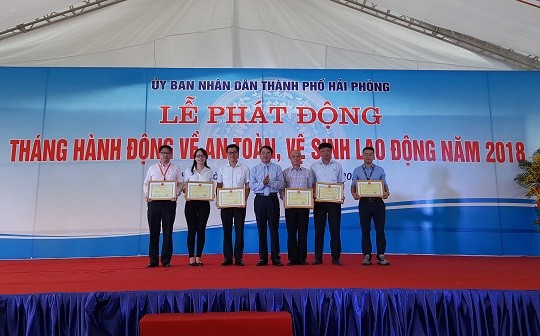 Lễ phát động tháng an toàn, vệ sinh lao động năm 2018 của TP Hải Phòng