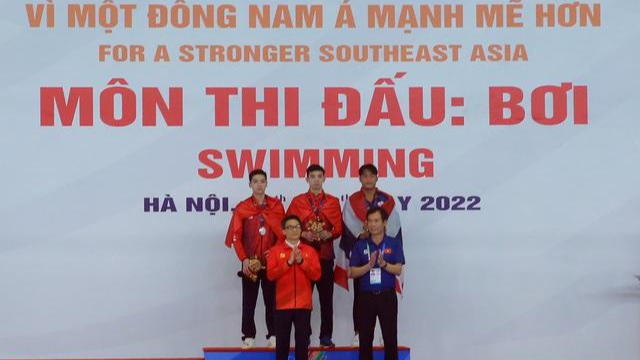 Tại SEA Games 31, môn Bơi có nhiều vận động viên đạt thành tích cao.