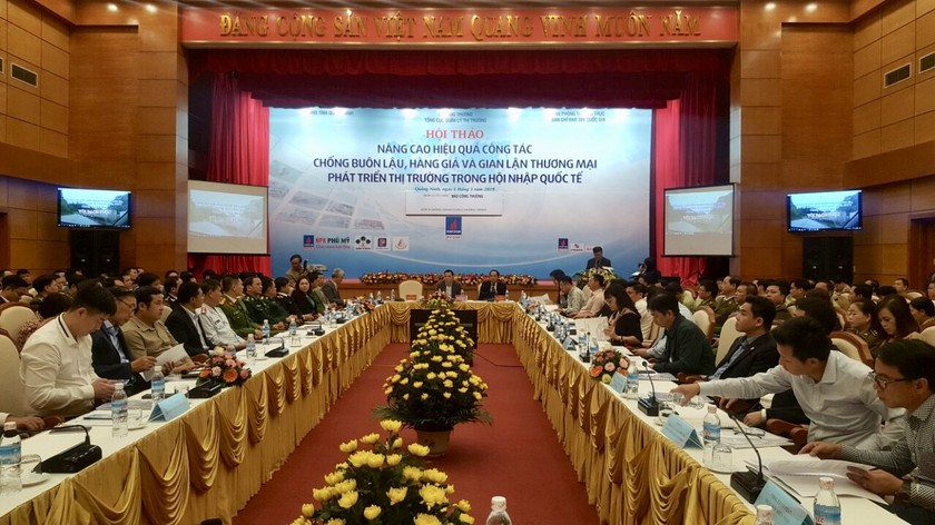 Hội thảo do Tổng cục Quản lý thị trường phối hợp với Ban chỉ đạo 389 Quốc gia và UBND tỉnh Quảng Ninh tổ chức ngày 5/3/2019