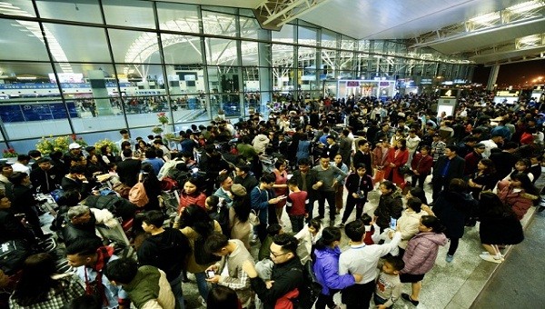 Dịp Tết sân bay Nội Bài tăng hơn 150 chuyến/ngày