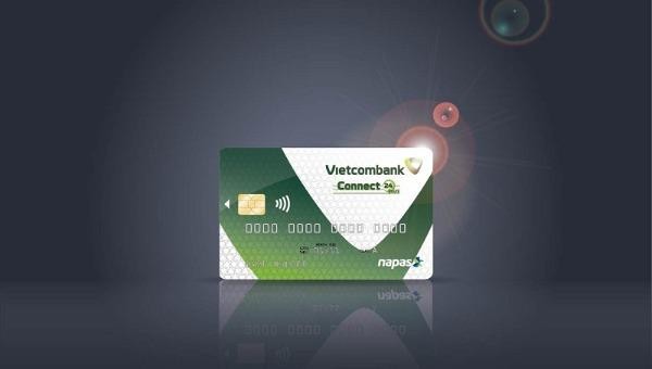 Mẫu thẻ Vietcombank Connect24 chuẩn chip EMV và ứng dụng công nghệ thanh toán Không tiếp xúc (Contactless)