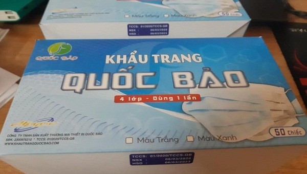 Đã có xác minh ban đầu về vụ làm việc tại cơ sở sản xuất khẩu trang Quốc Bảo (ảnh minh họa).