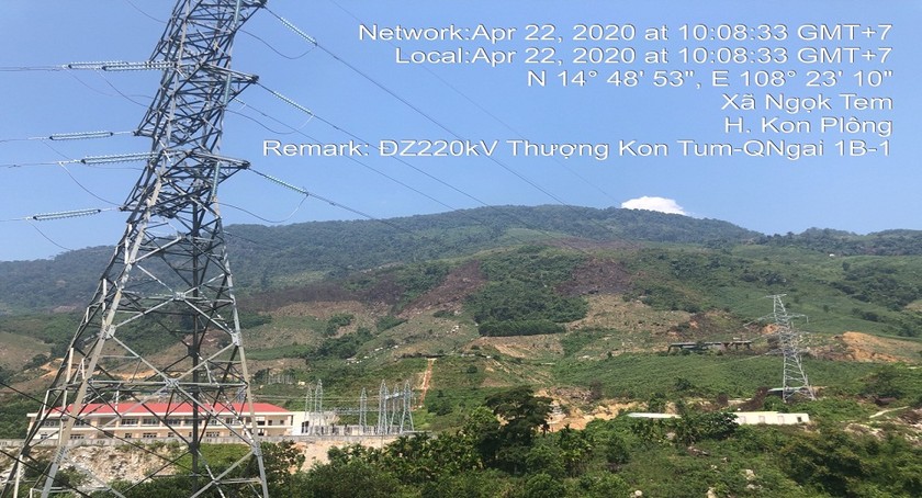 Vị trí 01 của đường dây 220kV Thượng Kon Tum - Quảng Ngãi