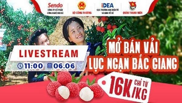 Người nông dân sẽ trực tiếp livestream bán hàng trên page và ứng dụng Sendo