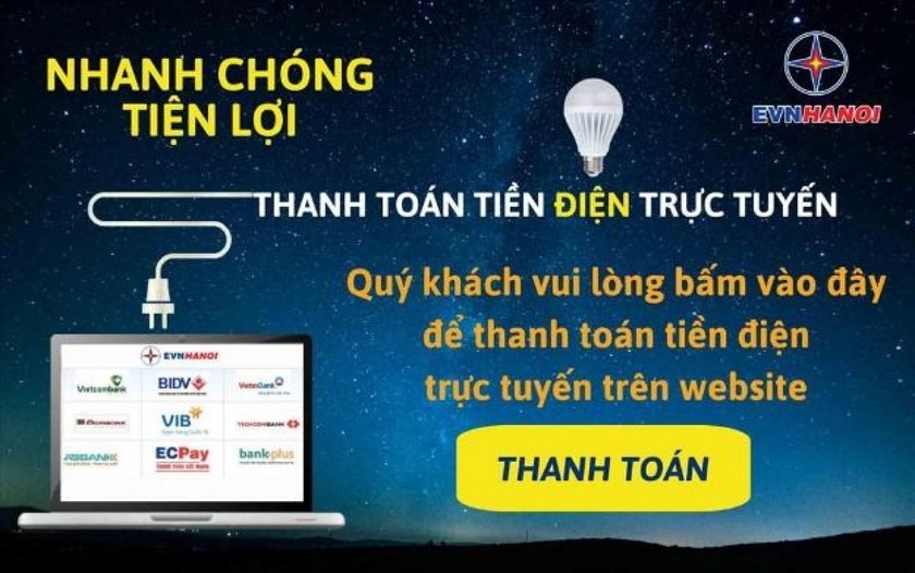 Khách hàng có nhiều hình thức nộp tiền điện.